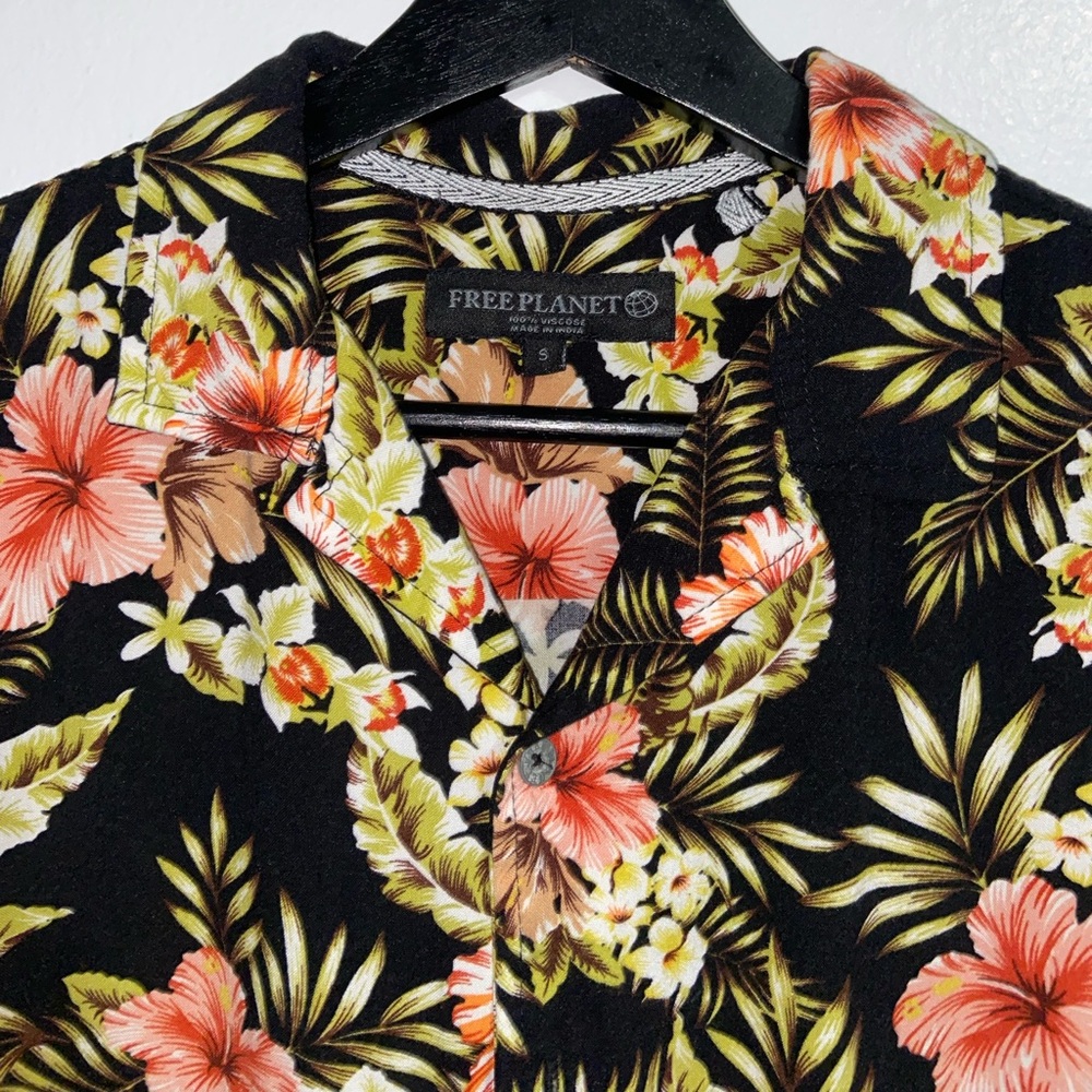 flower printed resort shirt